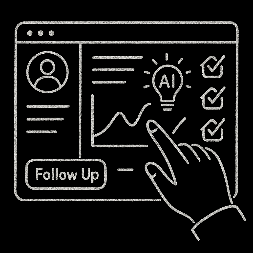 Dashboard interface showing tracking and management features